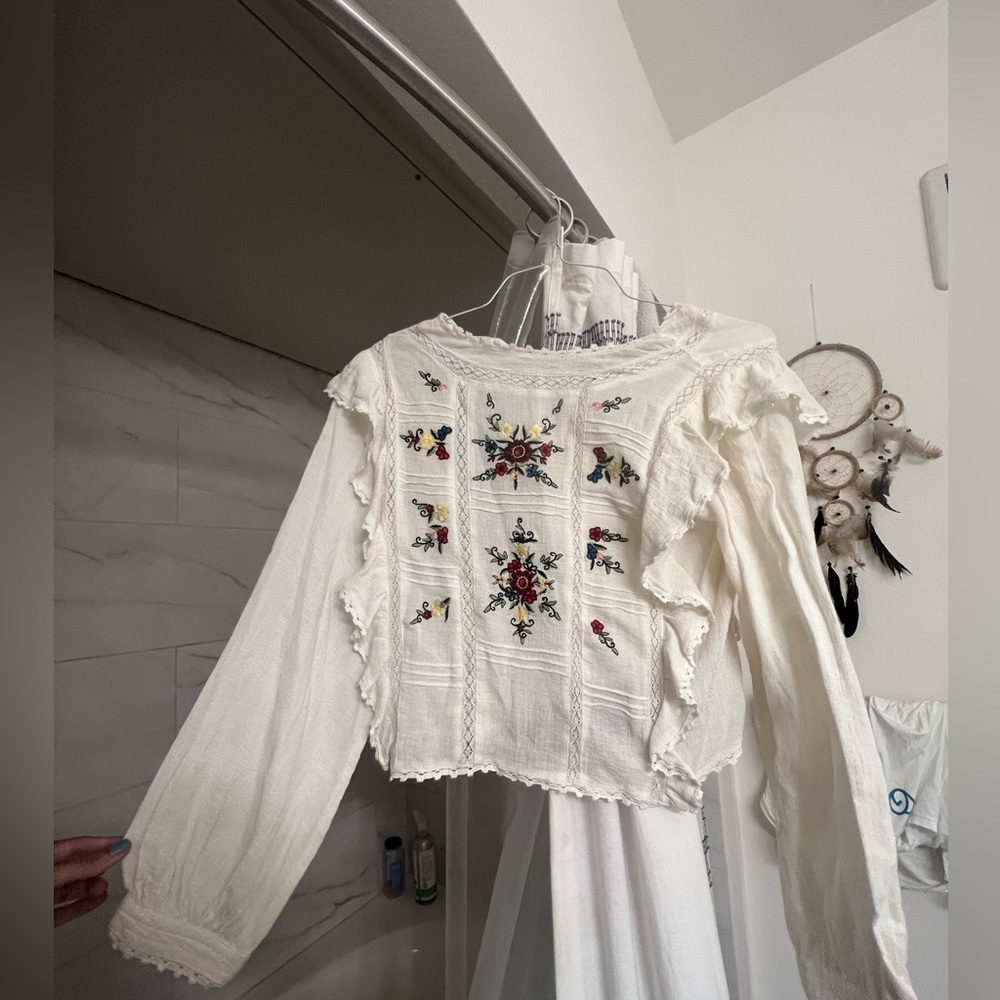 Free People long sleeve blouse